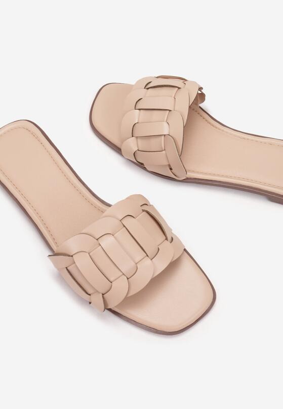 Beżowe Klapki Phaethionis 6