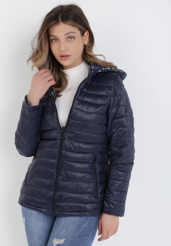 Granatowa Kurtka Dwustronna Eriphaeia 1