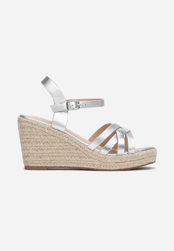 Srebrne Sandały Theamusi 3