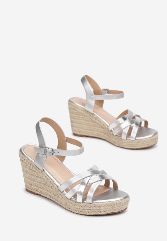 Srebrne Sandały Theamusi 4