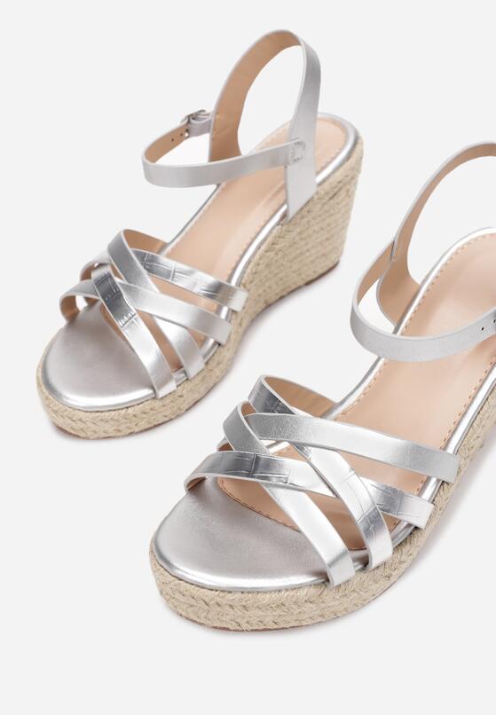 Srebrne Sandały Theamusi 5