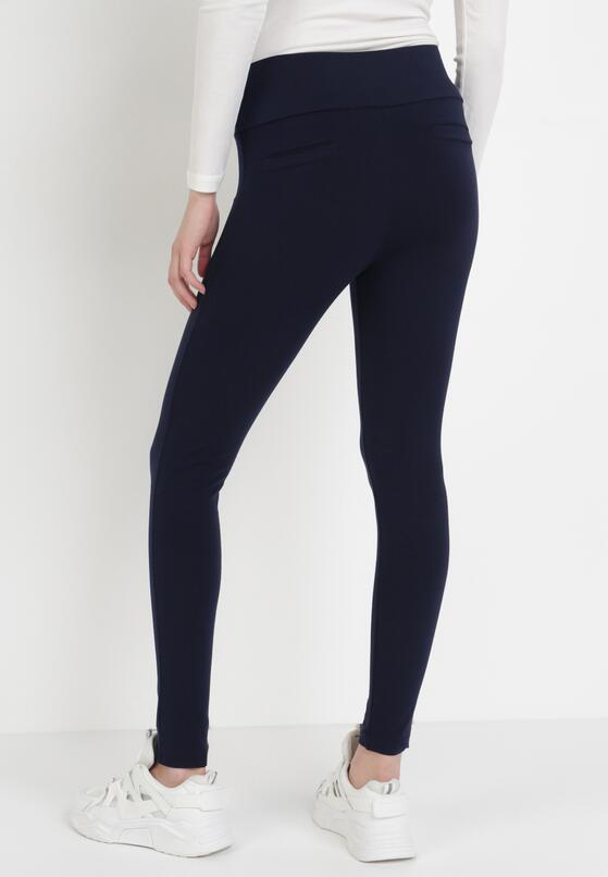 Granatowe Legginsy Qinevera 3