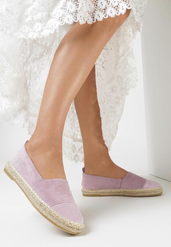Liliowe Espadryle Lisine 1