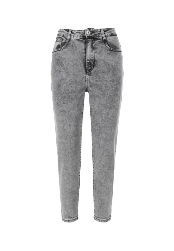 Ciemnoszare Jeansy Mom Fit Phikharei 6