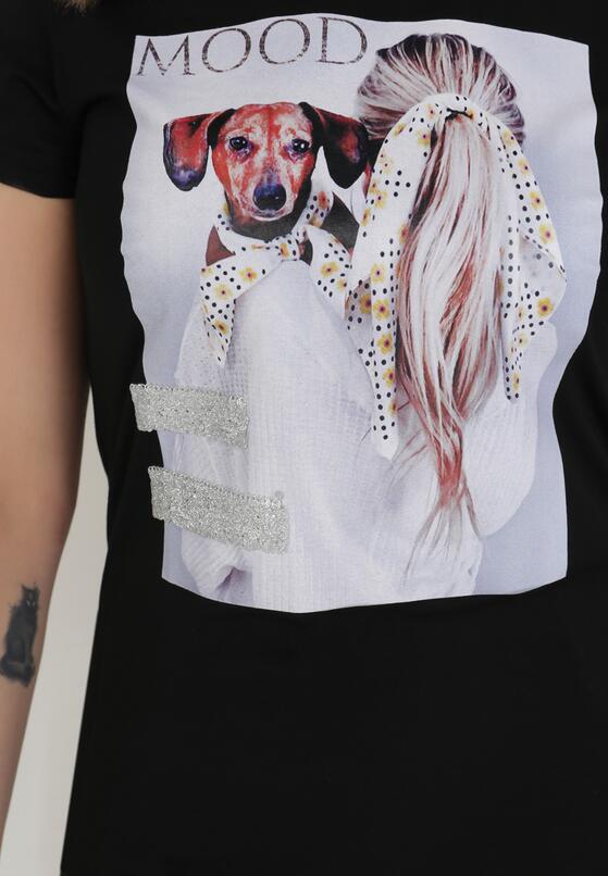 Czarny T-shirt Nesaliria 5