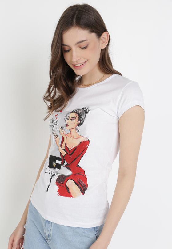 Biały T-shirt Thyxis 1