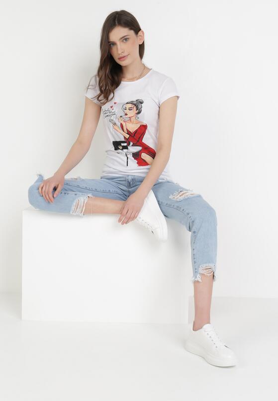 Biały T-shirt Thyxis 2