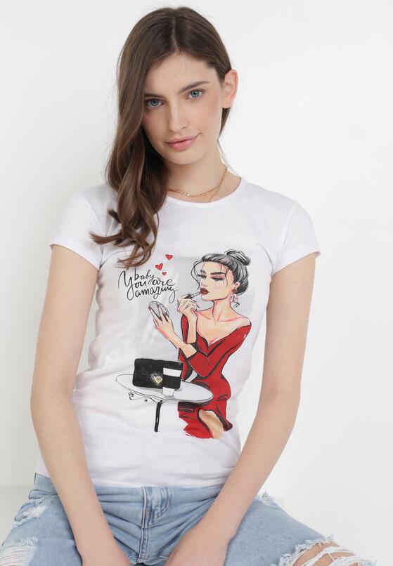 Biały T-shirt Thyxis 4