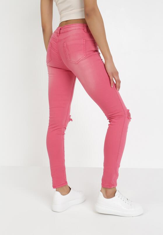 Fuksjowe Jeansy Skinny Metioliphis 3
