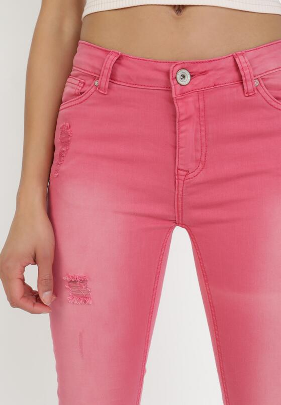 Fuksjowe Jeansy Skinny Metioliphis 5