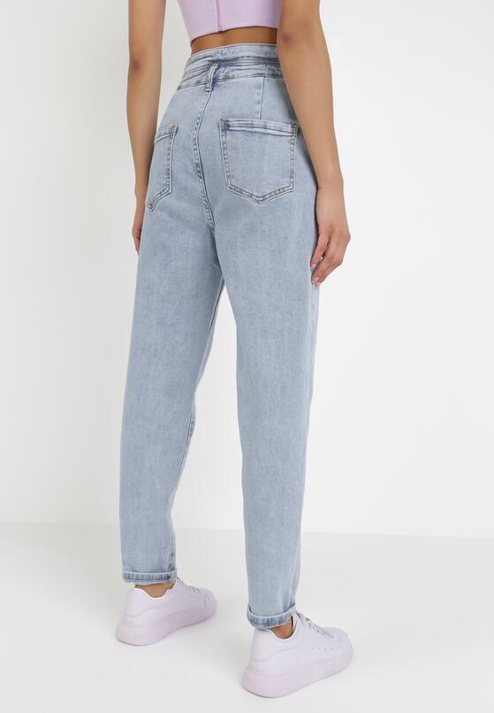 Jasnoniebieskie Jeansy Mom Fit Prosophai 4