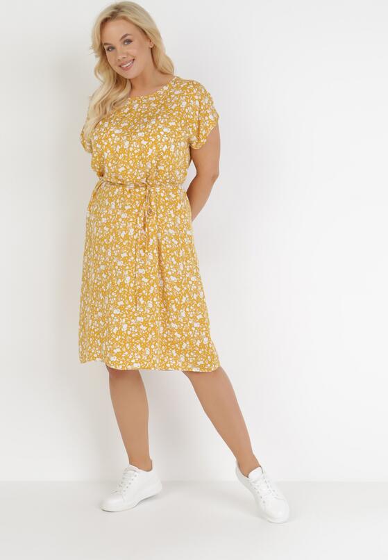 Żółta Sukienka Doryris 2