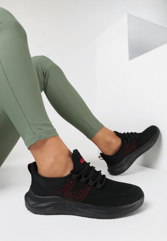 Czarno-Czerwone Buty Sportowe Neamemia 1