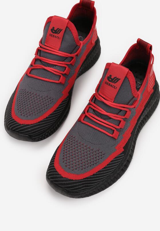 Czarno-Czerwone Buty Sportowe Phridia 4