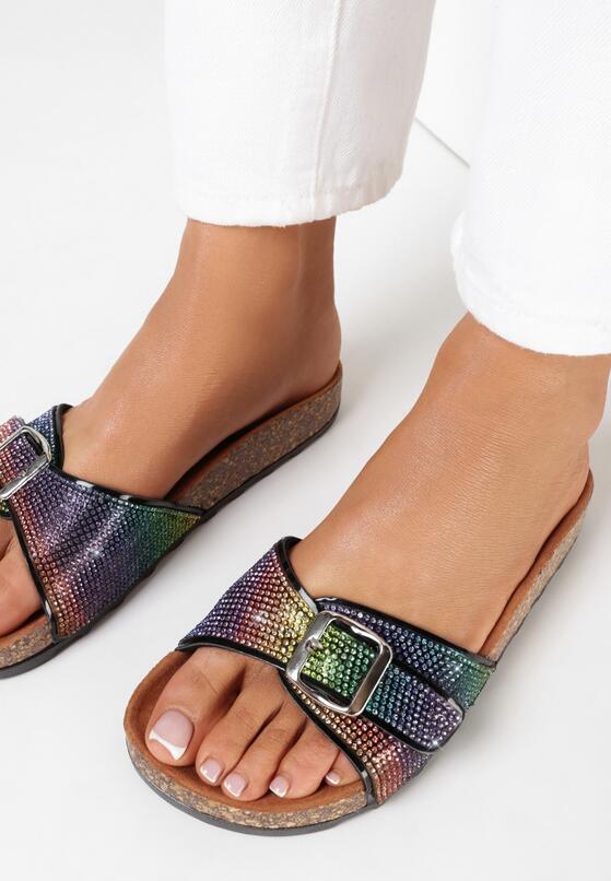 Czarne Klapki Praxethia 1