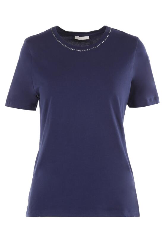 Granatowy T-shirt Amathephine 6