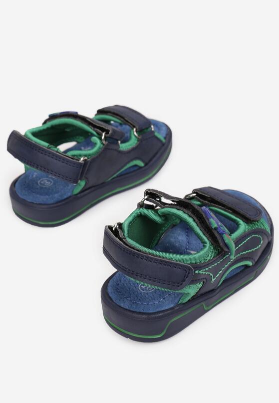 Sandale Albastru cu verde 3