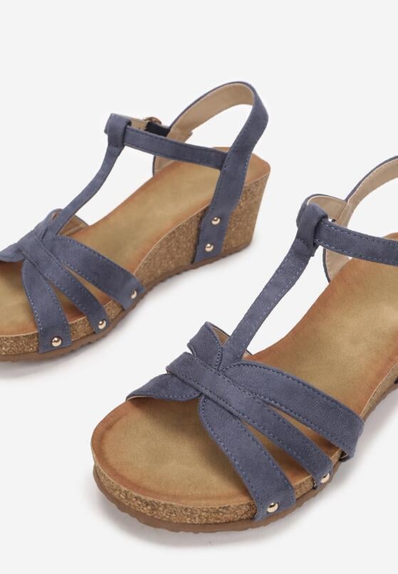 Niebieskie Sandały Kosyrtus 5