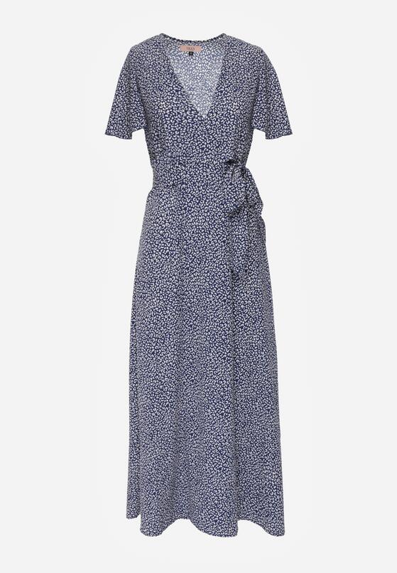 Granatowa Sukienka Theminophe 6