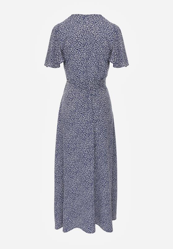 Granatowa Sukienka Theminophe 7