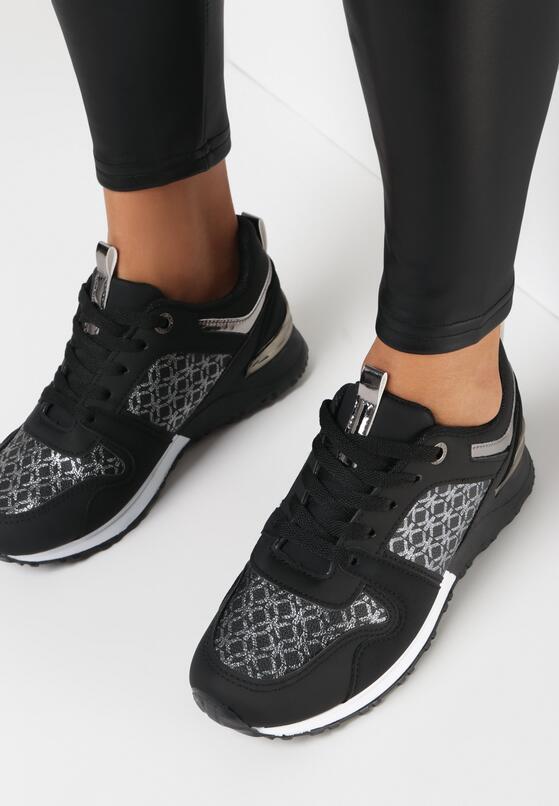 Czarne Sneakersy Raenora 2