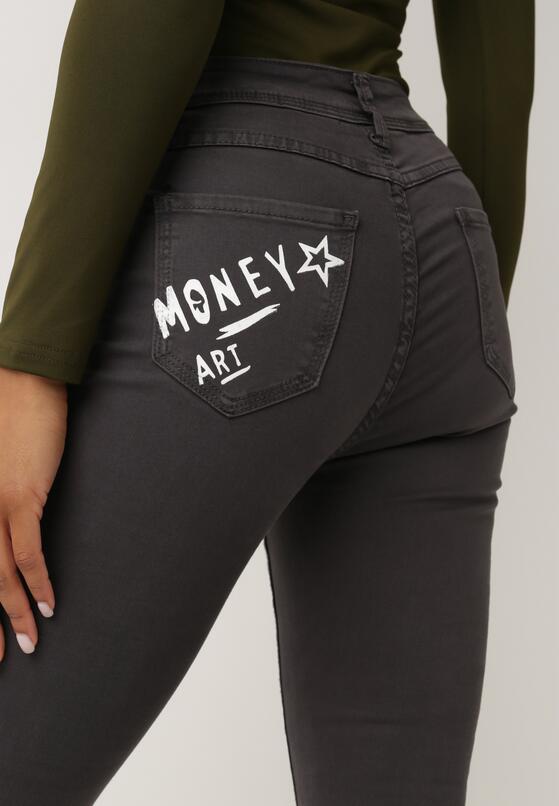 Ciemnoszare Spodnie Skinny Oumorna 4