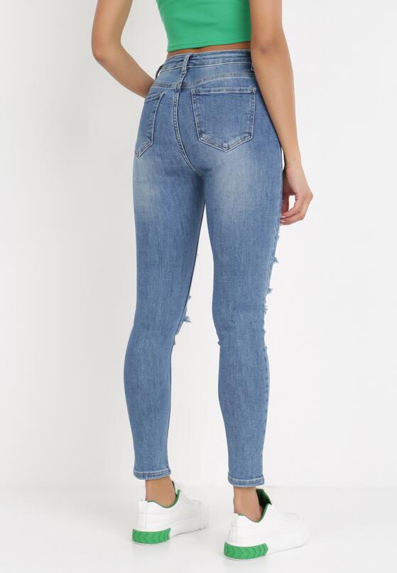 Niebieskie Jeansy Skinny Meninassa 2