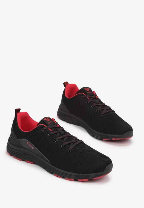 Czarno-Czerwone Buty Sportowe Rehael 2