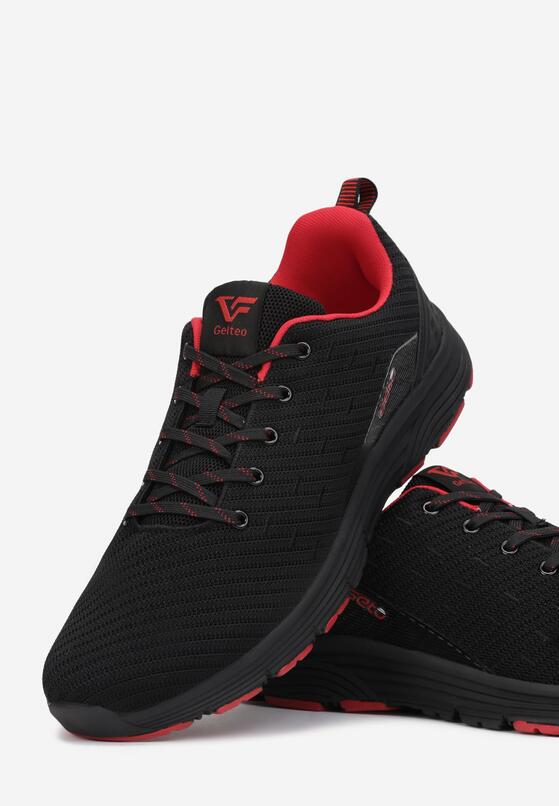 Czarno-Czerwone Buty Sportowe Rehael 4