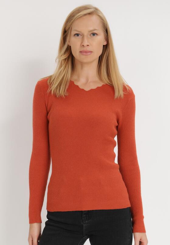 Pomarańczowy Sweter Rhodehe 4