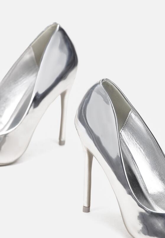 Pantofi stiletto Argintii 6