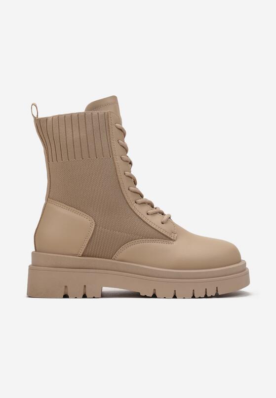 Ciemnobeżowe Botki Nyrie 3