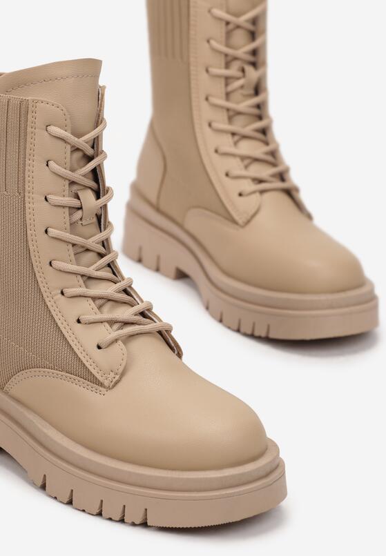 Ciemnobeżowe Botki Nyrie 5