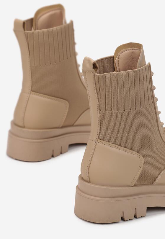 Ciemnobeżowe Botki Nyrie 6