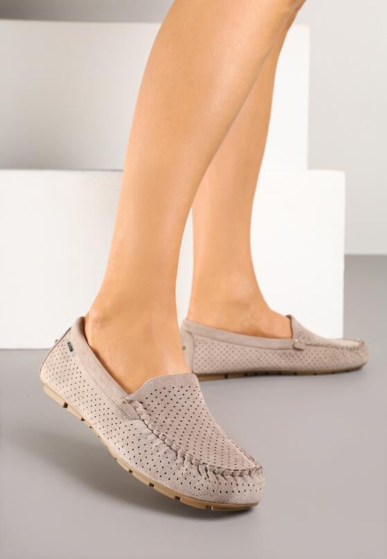 Jasnobeżowe Mokasyny Thalothee 2