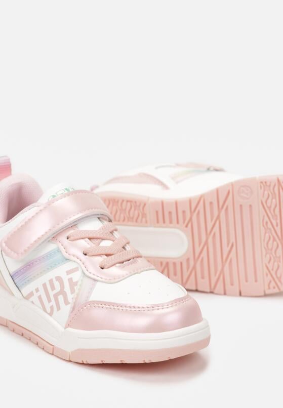 Biało-Różowe Buty Sportowe Asoeia 4