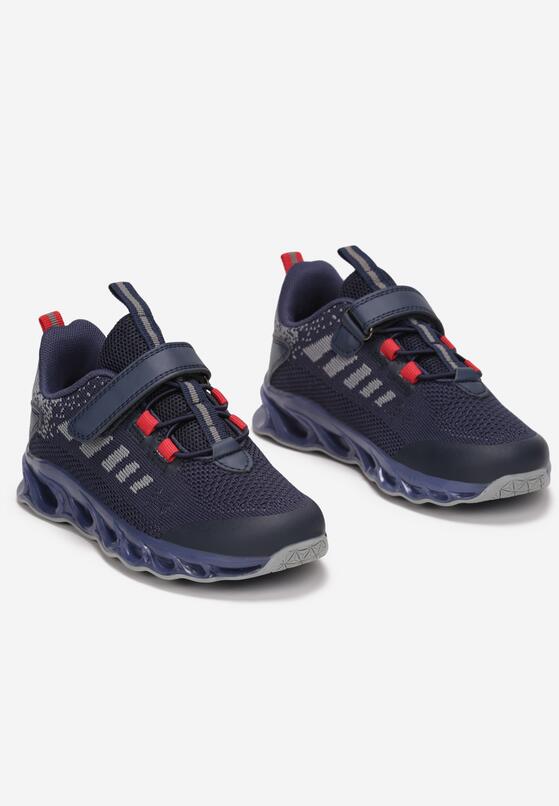 Granatowe Buty Sportowe LED Naesyne 3