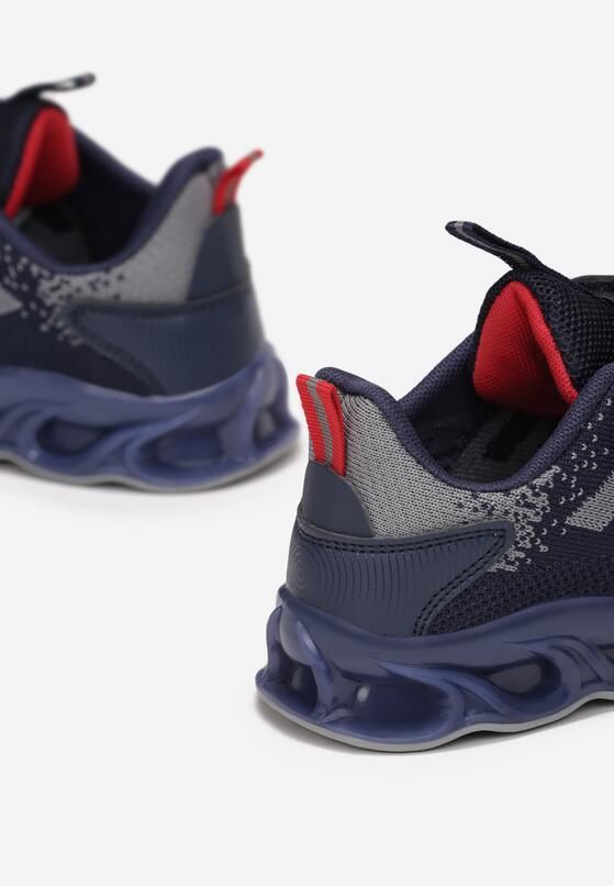 Granatowe Buty Sportowe LED Naesyne 4