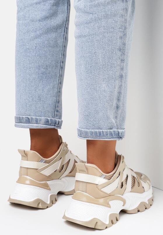 Ciemnobeżowe Sneakersy Moninna 2