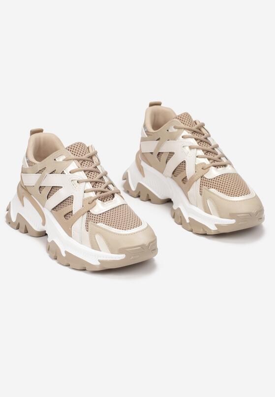 Ciemnobeżowe Sneakersy Moninna 5