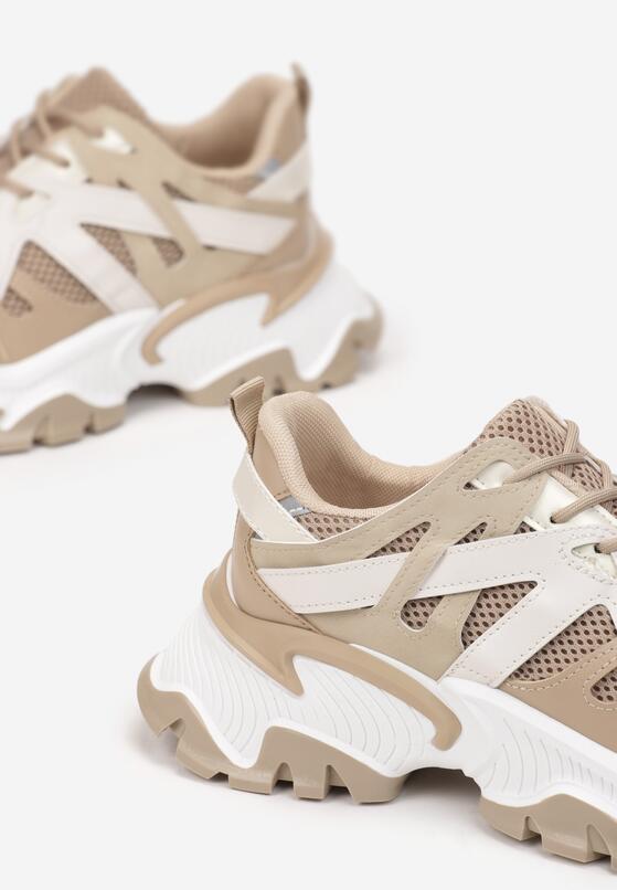 Ciemnobeżowe Sneakersy Moninna 6