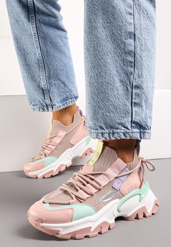 Różowe Sneakersy Orilea 3