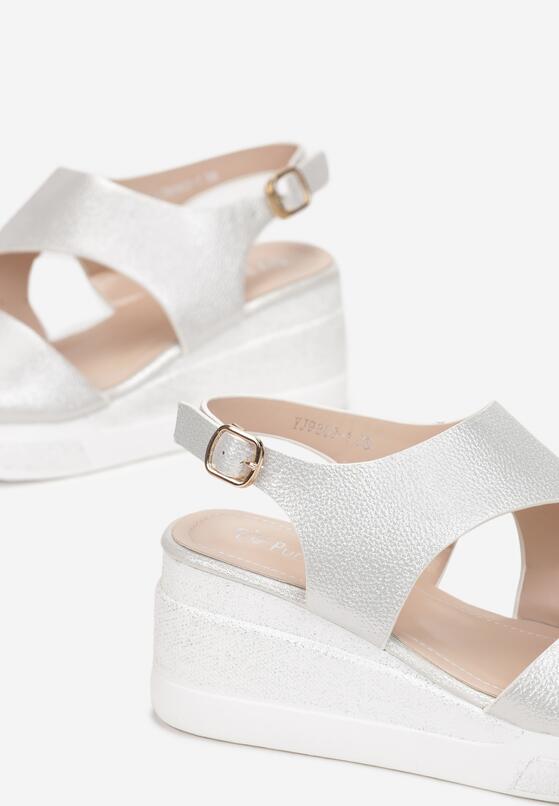 Białe Sandały Canasia 5