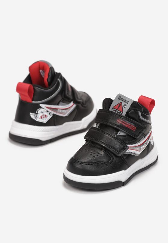 Czarno-Czerwone Buty Sportowe Cythena 2