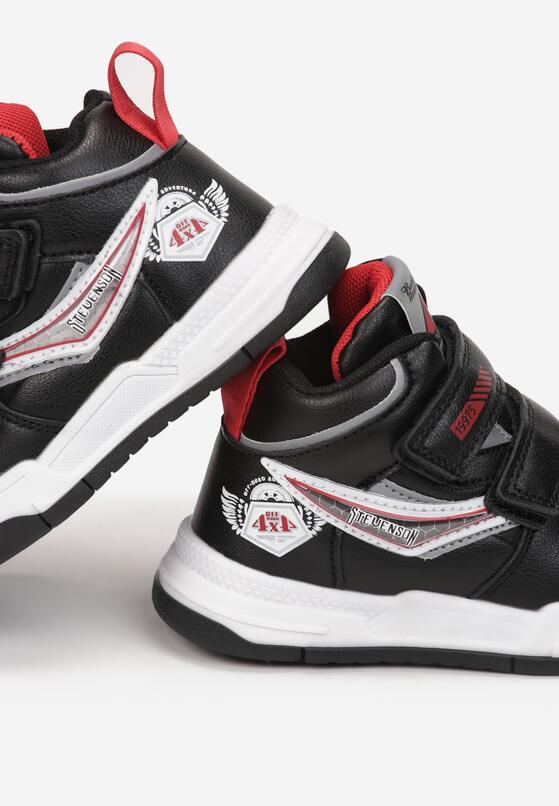 Czarno-Czerwone Buty Sportowe Cythena 3