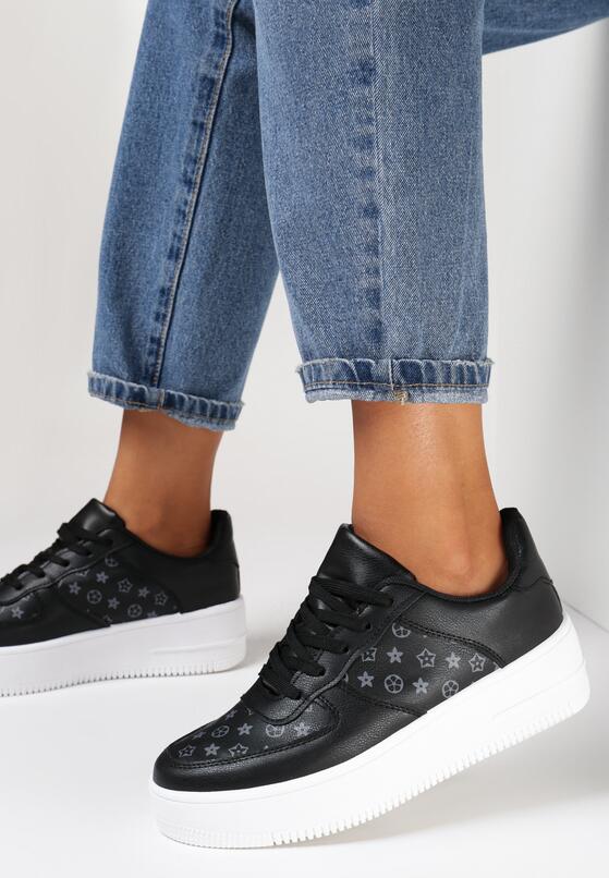 Czarne Sneakersy Dianenope 1