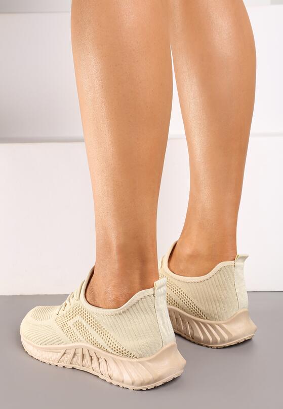 Beżowe Buty Sportowe Tymagio 3
