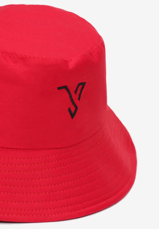 Czerwono-Czarny Kapelusz Bucket Stelenos 2