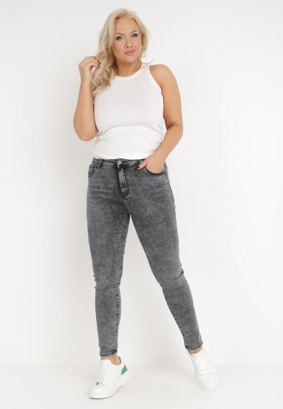 Ciemnoszare Jeansy Skinny Pelandrou 2