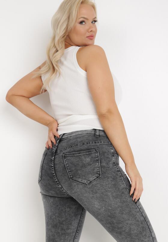 Ciemnoszare Jeansy Skinny Pelandrou 4